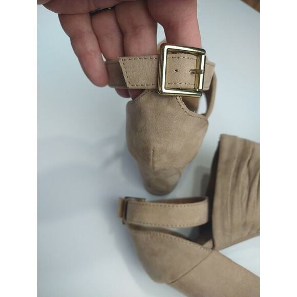 $ Charlotte Russe Brown Ankle Strap Open Toe Heeled Sandals. Size 7 - Picture 5 of 8